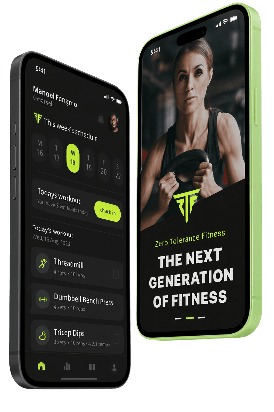 App preview on phone